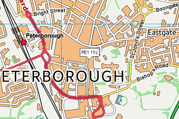 PE1 1YJ map - OS VectorMap District (Ordnance Survey) PE1 1YJ map - OS VectorMap District (Ordnance Survey)