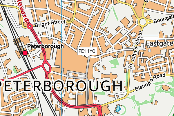 PE1 1YQ map - OS VectorMap District (Ordnance Survey) PE1 1YQ map - OS VectorMap District (Ordnance Survey)