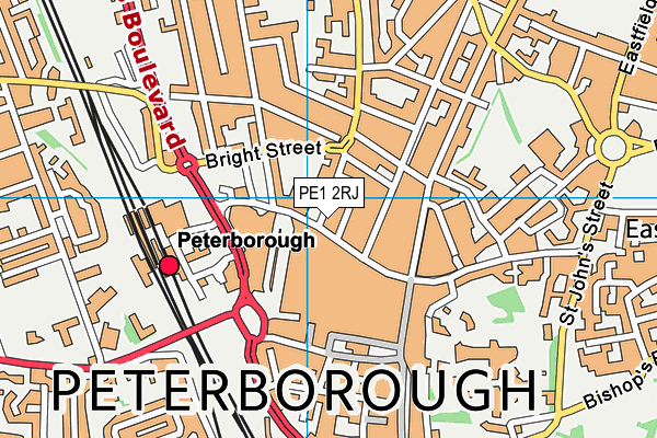 PE1 2RJ map - OS VectorMap District (Ordnance Survey) PE1 2RJ map - OS VectorMap District (Ordnance Survey)