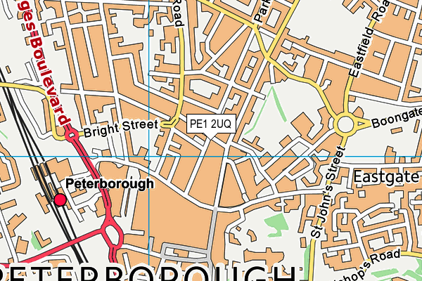 PE1 2UQ map - OS VectorMap District (Ordnance Survey) PE1 2UQ map - OS VectorMap District (Ordnance Survey)