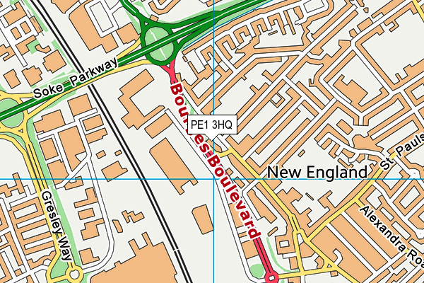 PE1 3HQ map - OS VectorMap District (Ordnance Survey) PE1 3HQ map - OS VectorMap District (Ordnance Survey)