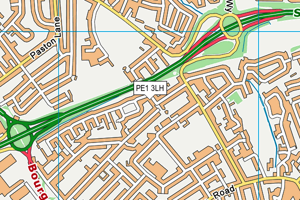 PE1 3LH map - OS VectorMap District (Ordnance Survey) PE1 3LH map - OS VectorMap District (Ordnance Survey)