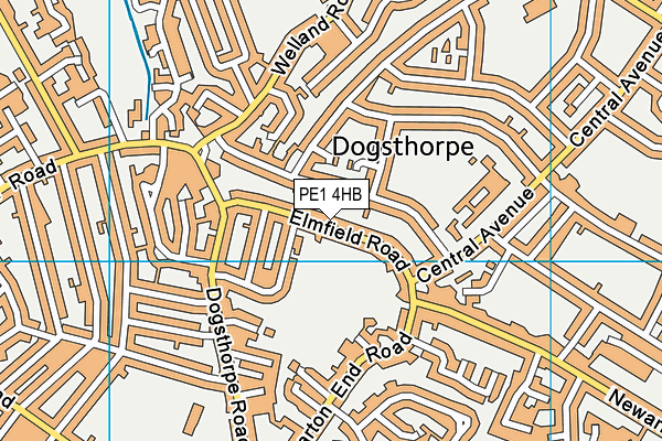 PE1 4HB map - OS VectorMap District (Ordnance Survey) PE1 4HB map - OS VectorMap District (Ordnance Survey)