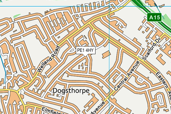 PE1 4HY map - OS VectorMap District (Ordnance Survey) PE1 4HY map - OS VectorMap District (Ordnance Survey)