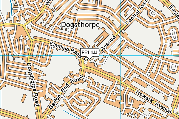 PE1 4JJ map - OS VectorMap District (Ordnance Survey) PE1 4JJ map - OS VectorMap District (Ordnance Survey)