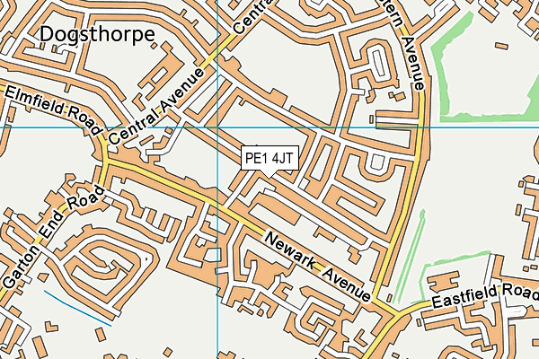 PE1 4JT map - OS VectorMap District (Ordnance Survey) PE1 4JT map - OS VectorMap District (Ordnance Survey)