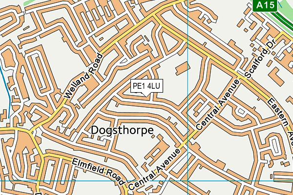 PE1 4LU map - OS VectorMap District (Ordnance Survey) PE1 4LU map - OS VectorMap District (Ordnance Survey)