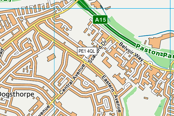 PE1 4QL map - OS VectorMap District (Ordnance Survey) PE1 4QL map - OS VectorMap District (Ordnance Survey)