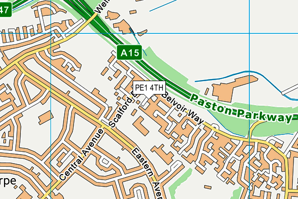 PE1 4TH map - OS VectorMap District (Ordnance Survey) PE1 4TH map - OS VectorMap District (Ordnance Survey)