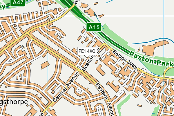 PE1 4XQ map - OS VectorMap District (Ordnance Survey) PE1 4XQ map - OS VectorMap District (Ordnance Survey)
