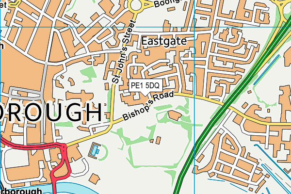 PE1 5DQ map - OS VectorMap District (Ordnance Survey) PE1 5DQ map - OS VectorMap District (Ordnance Survey)