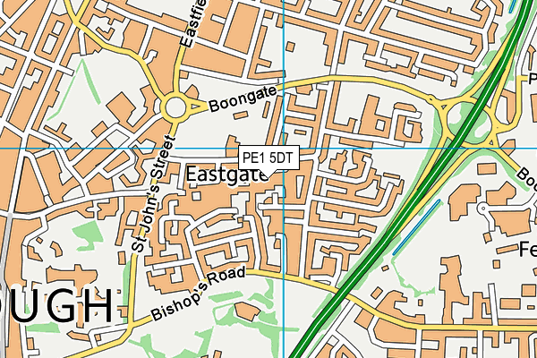 PE1 5DT map - OS VectorMap District (Ordnance Survey) PE1 5DT map - OS VectorMap District (Ordnance Survey)