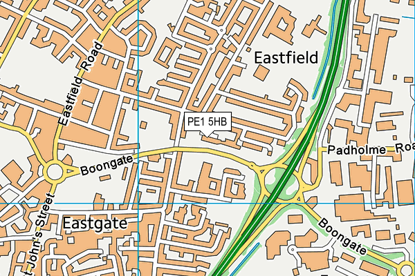 PE1 5HB map - OS VectorMap District (Ordnance Survey) PE1 5HB map - OS VectorMap District (Ordnance Survey)