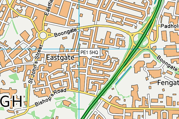 PE1 5HQ map - OS VectorMap District (Ordnance Survey)