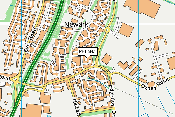 PE1 5NZ map - OS VectorMap District (Ordnance Survey) PE1 5NZ map - OS VectorMap District (Ordnance Survey)