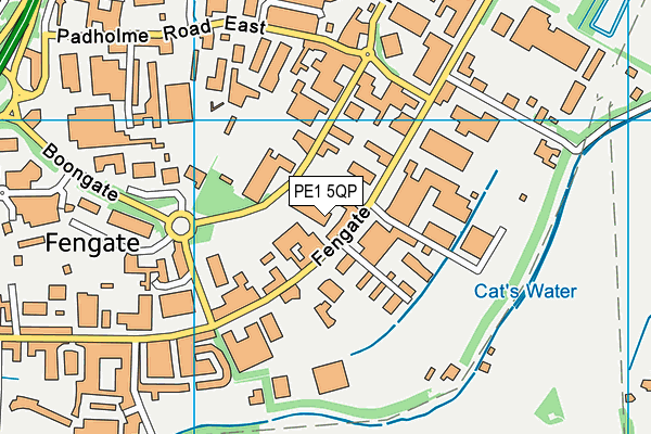 PE1 5QP map - OS VectorMap District (Ordnance Survey) PE1 5QP map - OS VectorMap District (Ordnance Survey)