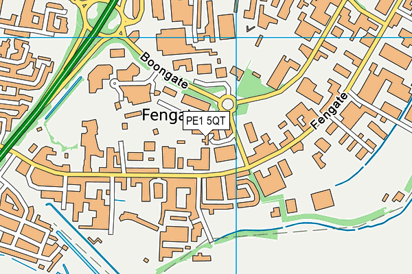 PE1 5QT map - OS VectorMap District (Ordnance Survey) PE1 5QT map - OS VectorMap District (Ordnance Survey)