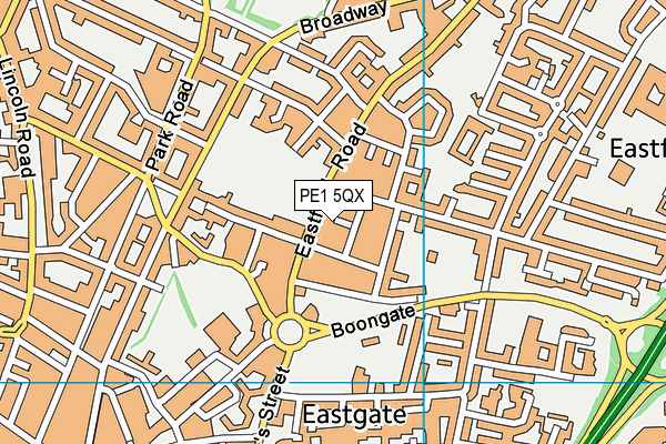 PE1 5QX map - OS VectorMap District (Ordnance Survey) PE1 5QX map - OS VectorMap District (Ordnance Survey)