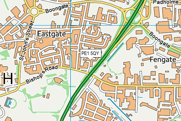 PE1 5QY map - OS VectorMap District (Ordnance Survey) PE1 5QY map - OS VectorMap District (Ordnance Survey)