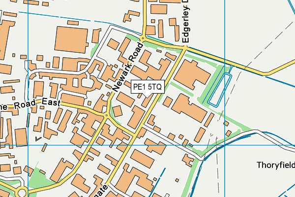PE1 5TQ map - OS VectorMap District (Ordnance Survey) PE1 5TQ map - OS VectorMap District (Ordnance Survey)