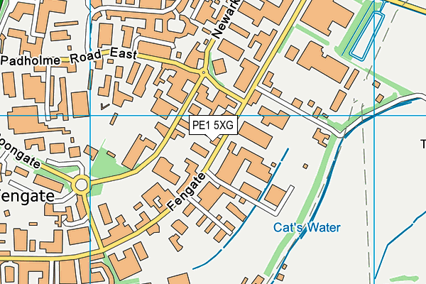 PE1 5XG map - OS VectorMap District (Ordnance Survey) PE1 5XG map - OS VectorMap District (Ordnance Survey)