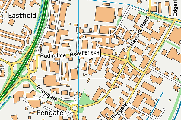 PE1 5XH map - OS VectorMap District (Ordnance Survey) PE1 5XH map - OS VectorMap District (Ordnance Survey)