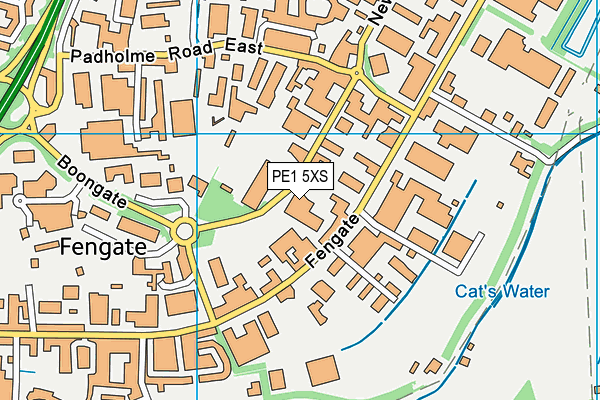 PE1 5XS map - OS VectorMap District (Ordnance Survey) PE1 5XS map - OS VectorMap District (Ordnance Survey)