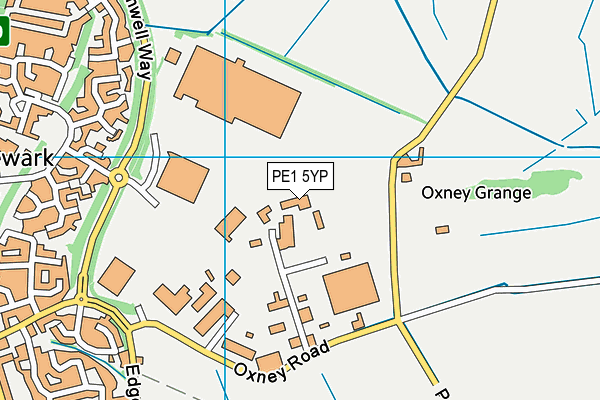 PE1 5YP map - OS VectorMap District (Ordnance Survey) PE1 5YP map - OS VectorMap District (Ordnance Survey)
