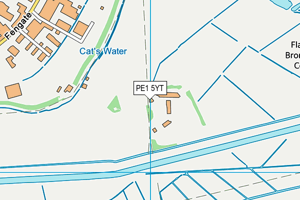 PE1 5YT map - OS VectorMap District (Ordnance Survey) PE1 5YT map - OS VectorMap District (Ordnance Survey)
