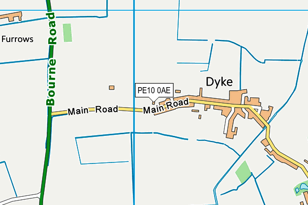 PE10 0AE map - OS VectorMap District (Ordnance Survey) PE10 0AE map - OS VectorMap District (Ordnance Survey)