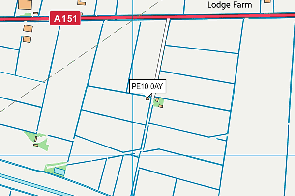 PE10 0AY map - OS VectorMap District (Ordnance Survey) PE10 0AY map - OS VectorMap District (Ordnance Survey)