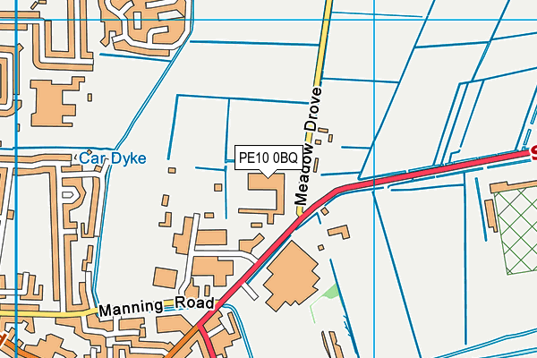 PE10 0BQ map - OS VectorMap District (Ordnance Survey) PE10 0BQ map - OS VectorMap District (Ordnance Survey)
