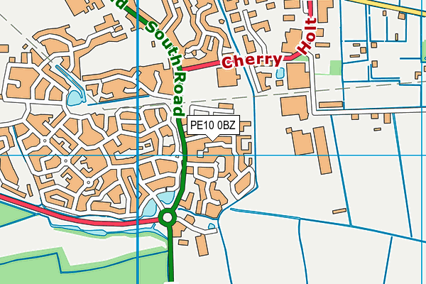 PE10 0BZ map - OS VectorMap District (Ordnance Survey) PE10 0BZ map - OS VectorMap District (Ordnance Survey)