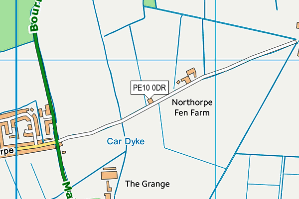 PE10 0DR map - OS VectorMap District (Ordnance Survey) PE10 0DR map - OS VectorMap District (Ordnance Survey)