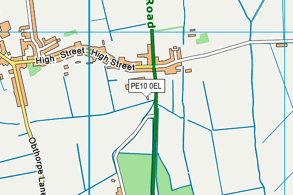 PE10 0EL map - OS VectorMap District (Ordnance Survey) PE10 0EL map - OS VectorMap District (Ordnance Survey)