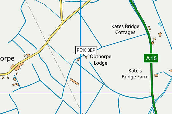 PE10 0EP map - OS VectorMap District (Ordnance Survey)