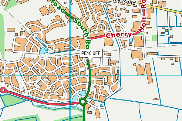 PE10 0FF map - OS VectorMap District (Ordnance Survey) PE10 0FF map - OS VectorMap District (Ordnance Survey)