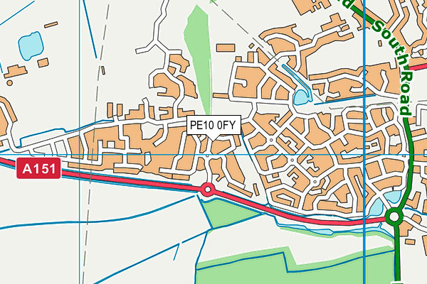 PE10 0FY map - OS VectorMap District (Ordnance Survey) PE10 0FY map - OS VectorMap District (Ordnance Survey)