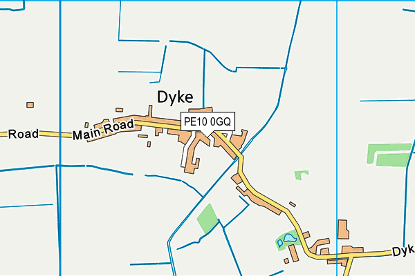 PE10 0GQ map - OS VectorMap District (Ordnance Survey) PE10 0GQ map - OS VectorMap District (Ordnance Survey)