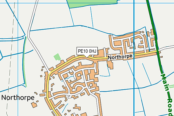 PE10 0HJ map - OS VectorMap District (Ordnance Survey) PE10 0HJ map - OS VectorMap District (Ordnance Survey)