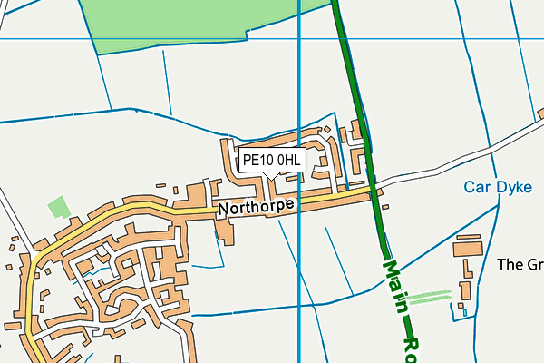 PE10 0HL map - OS VectorMap District (Ordnance Survey) PE10 0HL map - OS VectorMap District (Ordnance Survey)