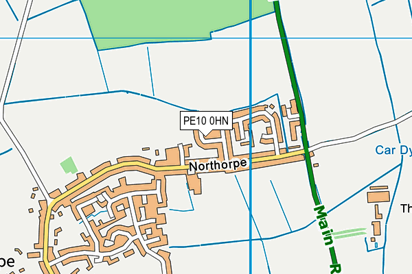 PE10 0HN map - OS VectorMap District (Ordnance Survey) PE10 0HN map - OS VectorMap District (Ordnance Survey)