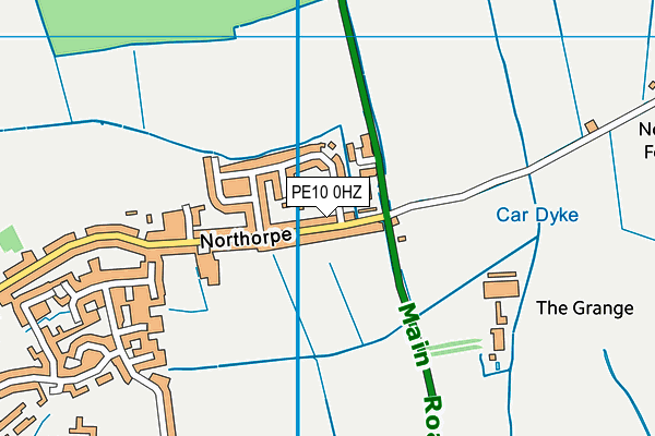 PE10 0HZ map - OS VectorMap District (Ordnance Survey) PE10 0HZ map - OS VectorMap District (Ordnance Survey)