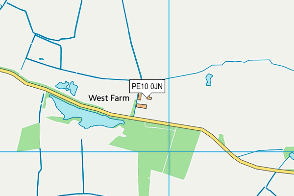 PE10 0JN map - OS VectorMap District (Ordnance Survey) PE10 0JN map - OS VectorMap District (Ordnance Survey)