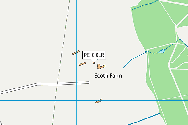 PE10 0LR map - OS VectorMap District (Ordnance Survey) PE10 0LR map - OS VectorMap District (Ordnance Survey)