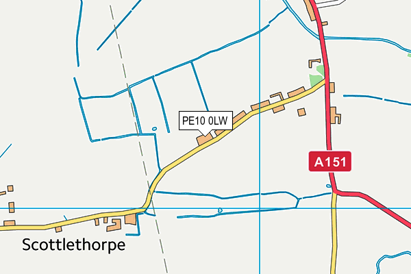 PE10 0LW map - OS VectorMap District (Ordnance Survey) PE10 0LW map - OS VectorMap District (Ordnance Survey)