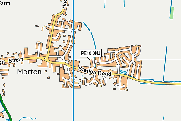 PE10 0NJ map - OS VectorMap District (Ordnance Survey) PE10 0NJ map - OS VectorMap District (Ordnance Survey)