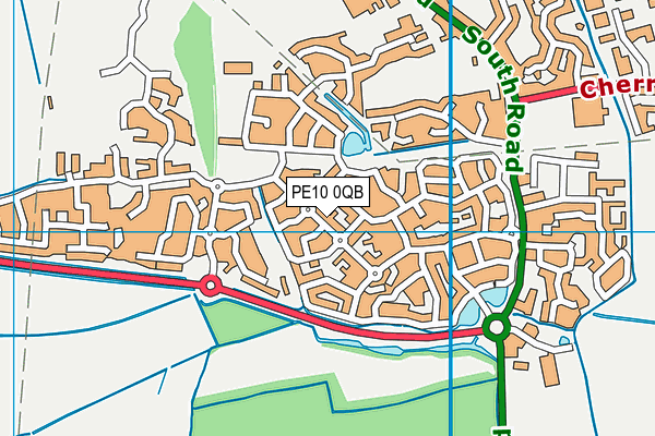 PE10 0QB map - OS VectorMap District (Ordnance Survey) PE10 0QB map - OS VectorMap District (Ordnance Survey)