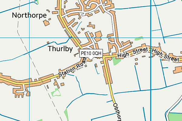 PE10 0QH map - OS VectorMap District (Ordnance Survey) PE10 0QH map - OS VectorMap District (Ordnance Survey)
