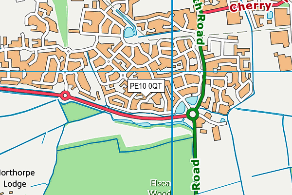 PE10 0QT map - OS VectorMap District (Ordnance Survey) PE10 0QT map - OS VectorMap District (Ordnance Survey)